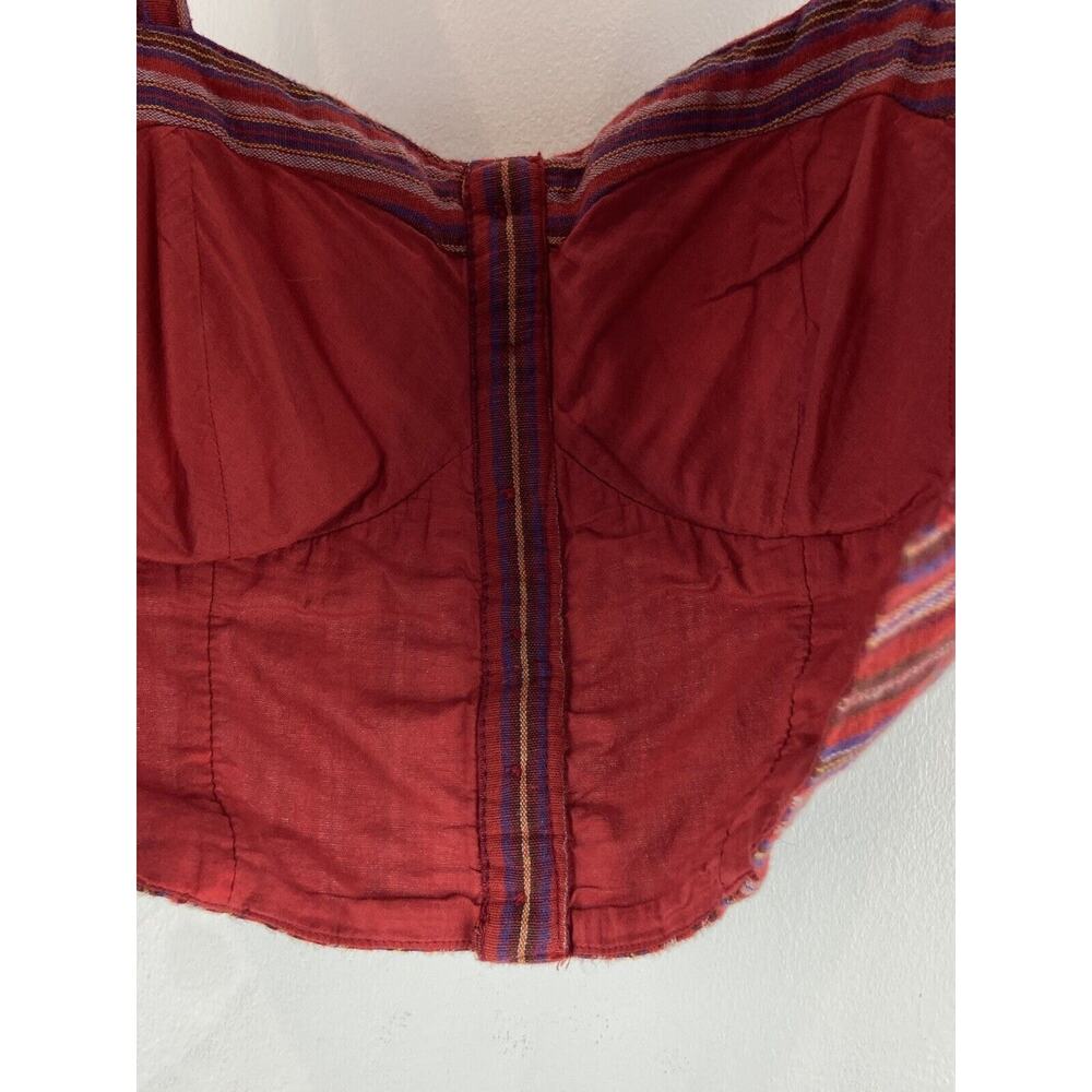 American Eagle Girls Juniors Striped Bustier Padded Tank Top Size Medium (1076) - Picture 5 of 7